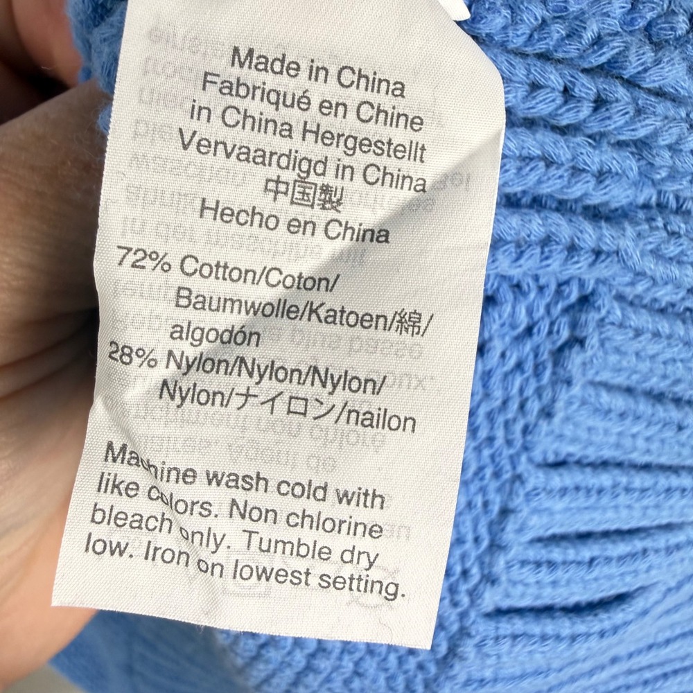 J. Crew Blue Roll Neck Oarsman Sweater Small Preppy Coastal Classic Old Money - Picture 6 of 8